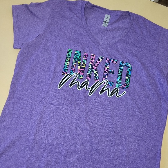 Purple Inked Mama Tee - Picture 1 of 3